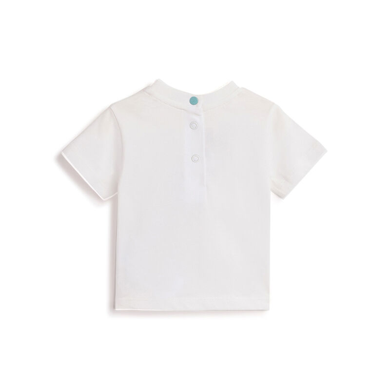 Boys White Embellished Short Sleeve T-Shirt image number 1